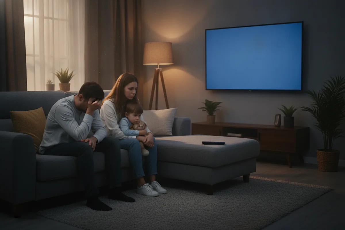 Diagrama autoral sobre fiquei dias sem sinal da tv: como pedir o abatimento
