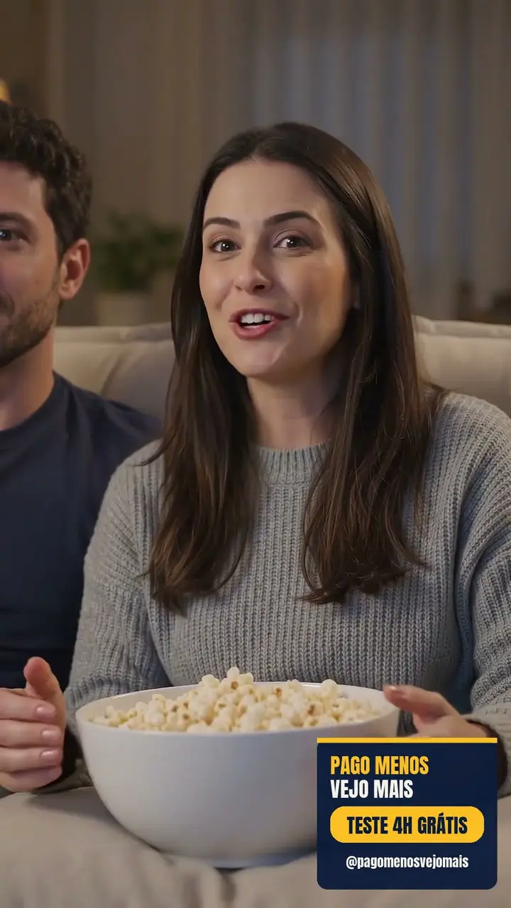 Sábado de cinema em casa
